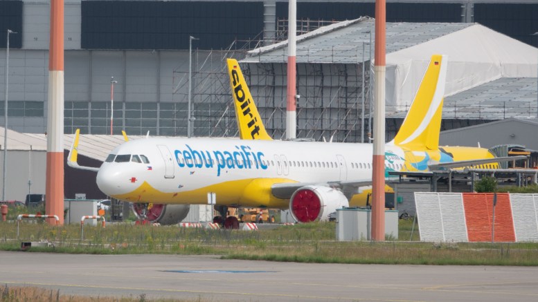 Airbus A321neo Cebu Pacific на заводе Airbus в Гамбурге-Финкенвердере, Германия